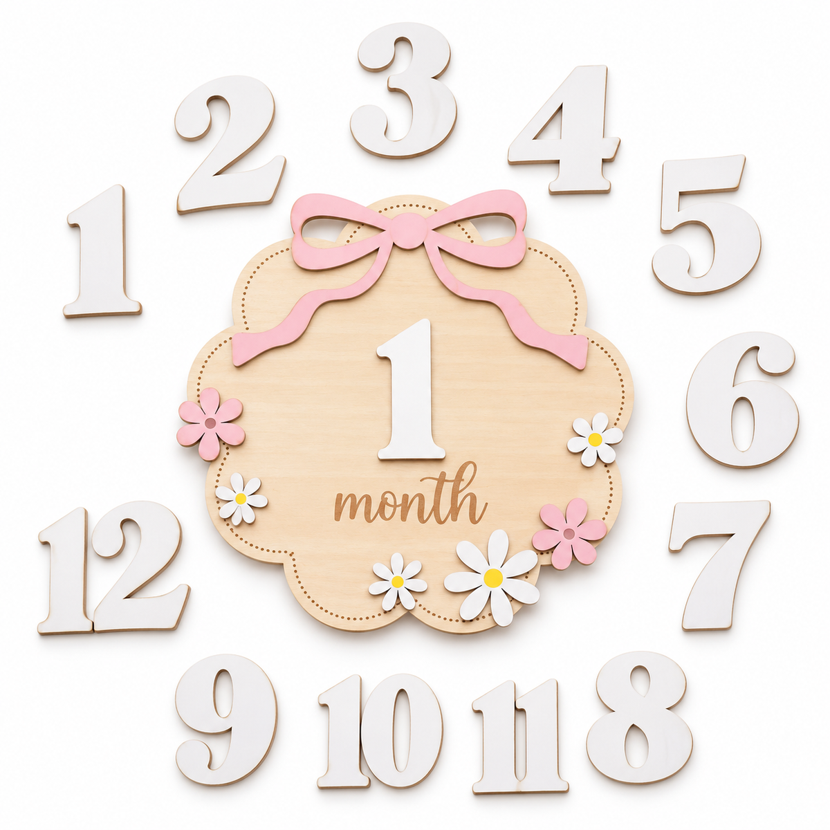 First Year Milestone Plaque Set