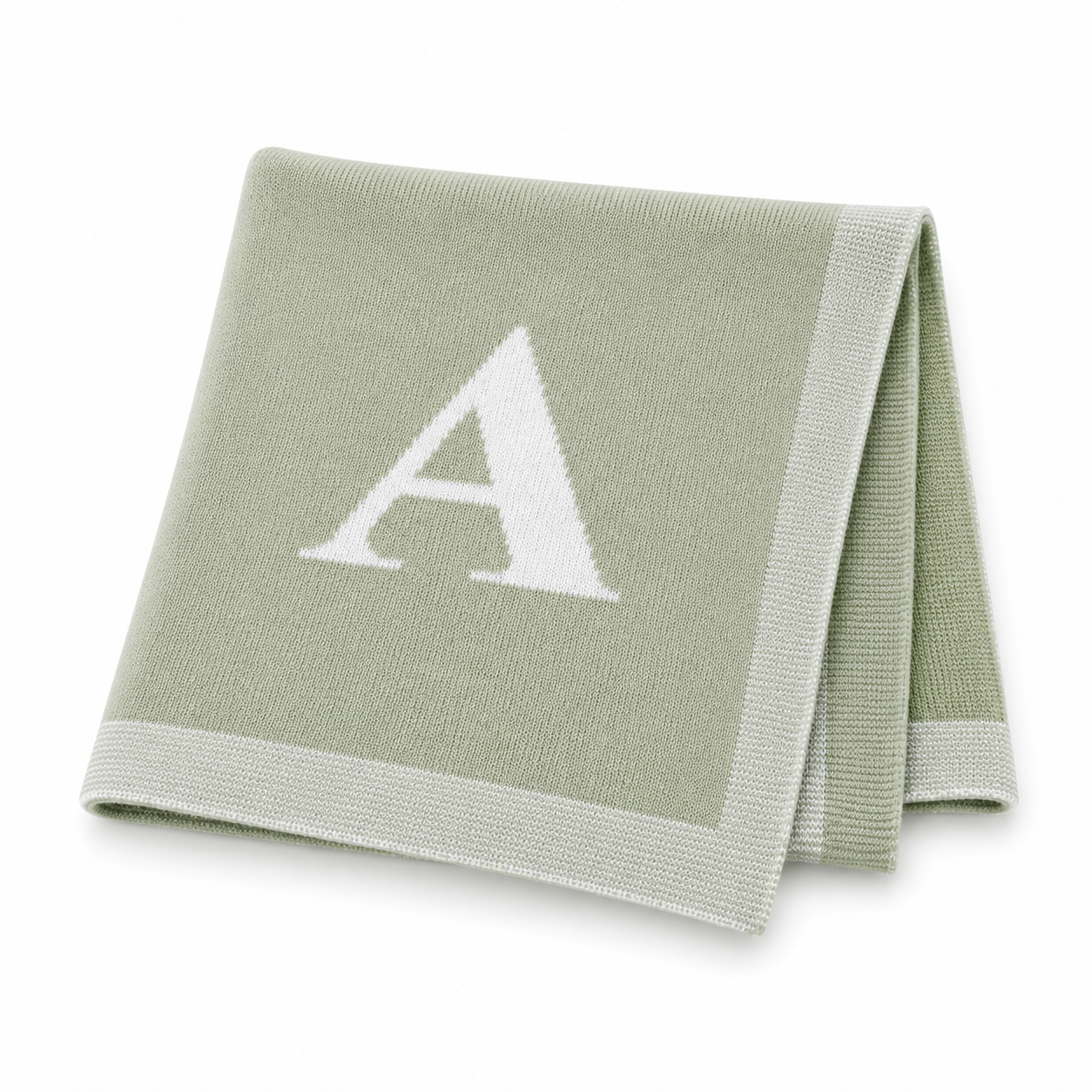 Heirloom Initial Knit Blanket