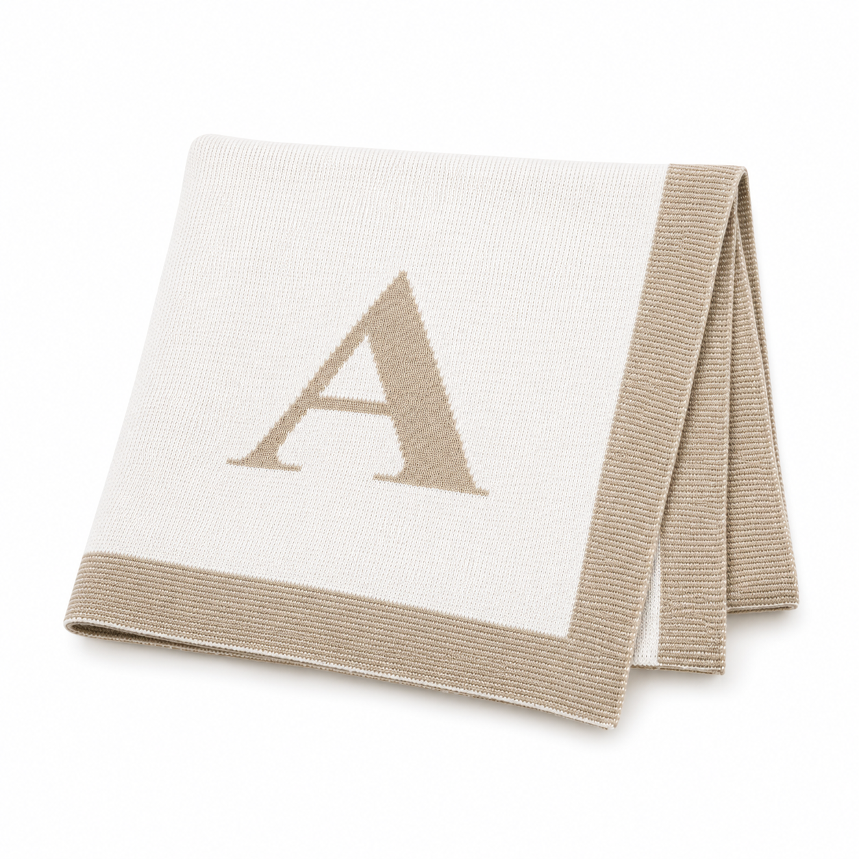 Heirloom Initial Knit Blanket