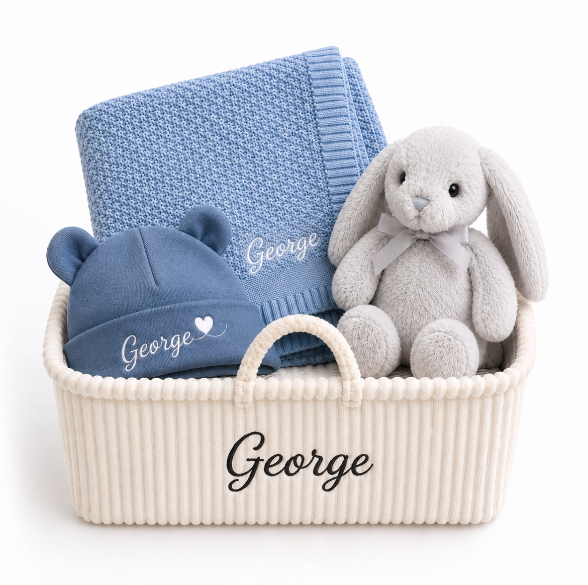 Personalised Baby Boy Keepsake Set