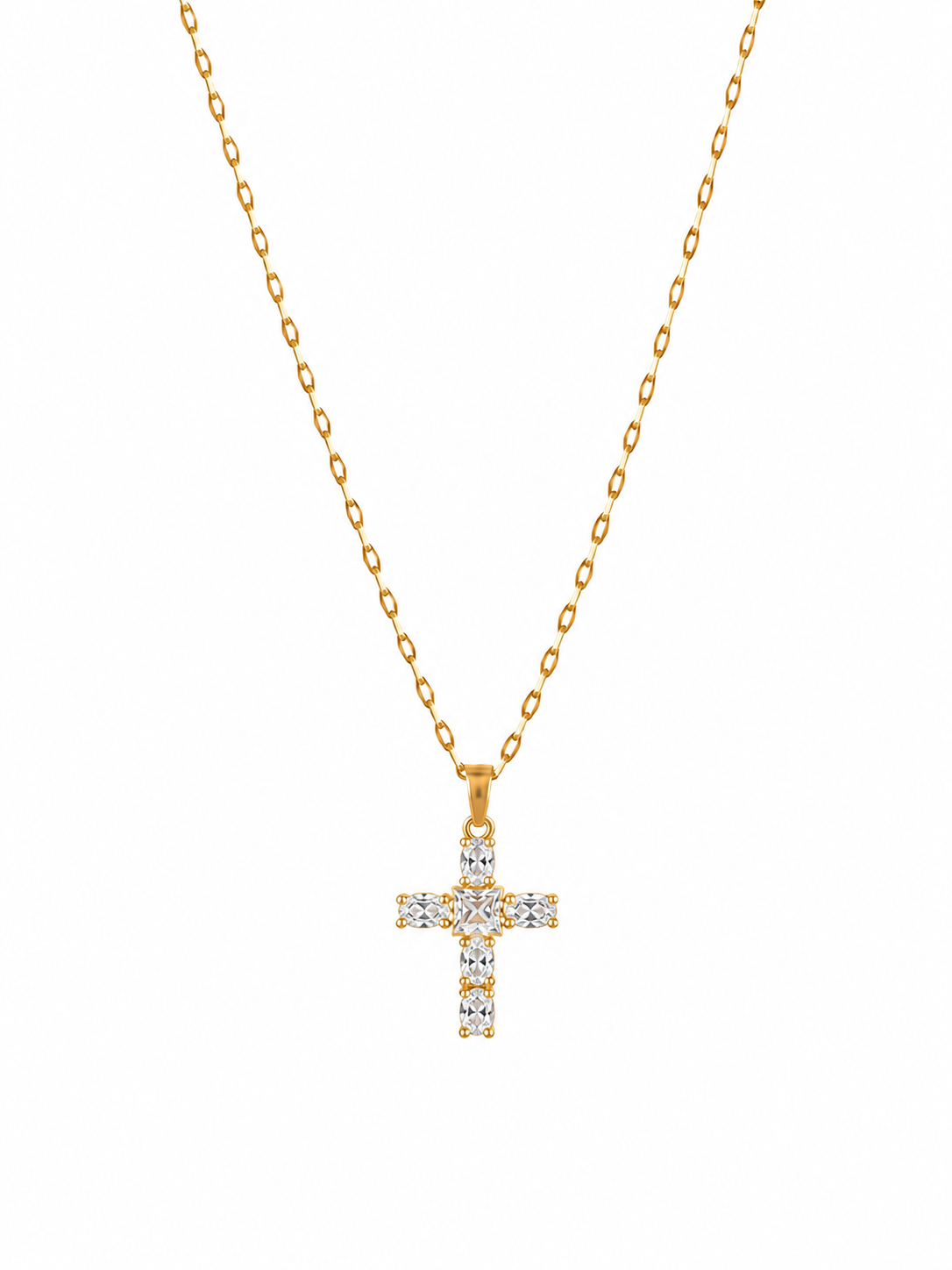 Crystal Cross Necklace