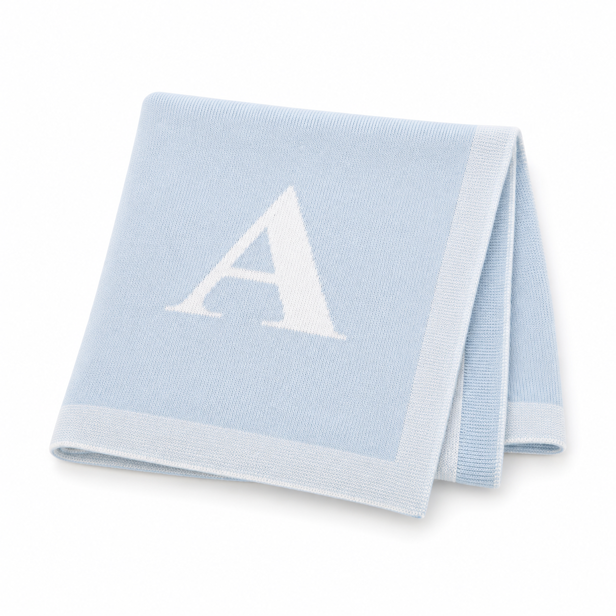 Heirloom Initial Knit Blanket