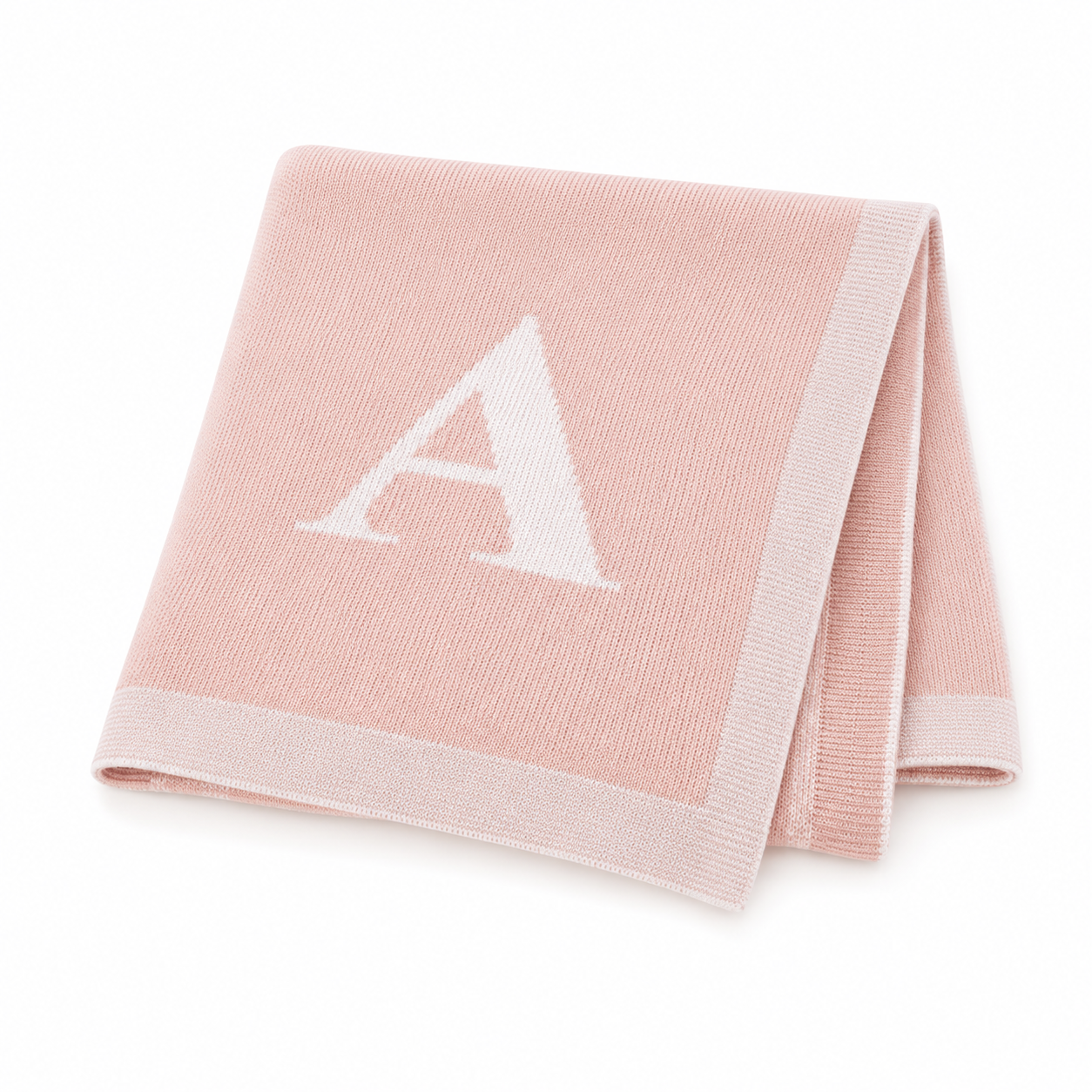 Heirloom Initial Knit Blanket