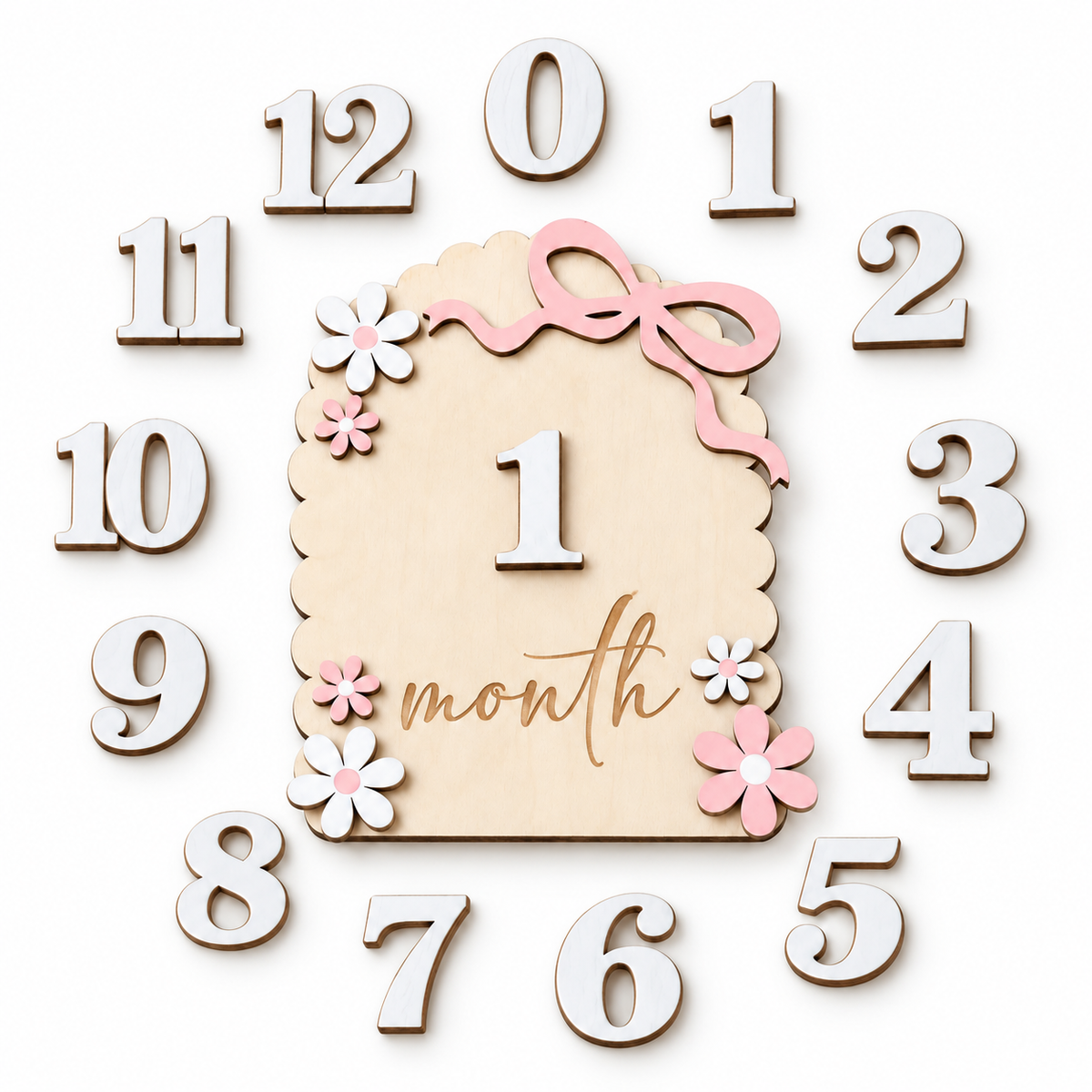First Year Milestone Plaque Set